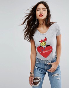 Футболка Love Moschino - Серый