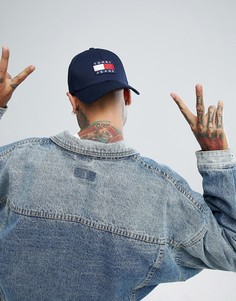 Темно-синяя бейсболка с логотипом в стиле 90-х Tommy Jeans Capsule - Темно-синий
