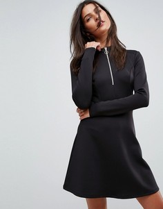 Спортивное платье на молнии ASOS - Черный
