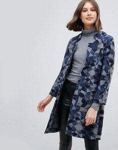 Пальто оверсайз с добавлением шерсти Pepe Jeans Geometrie - Мульти