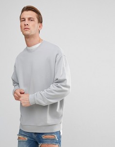 Серый оверсайз-свитшот ASOS - Серый