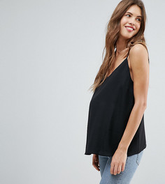 Свободный двухслойный топ ASOS MATERNITY - Черный