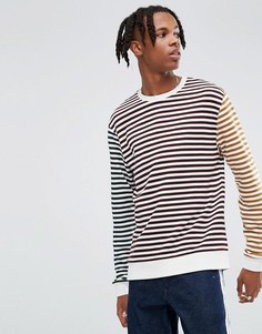 Свитшот в полоску ASOS - Красный