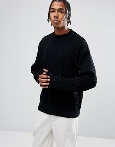 Однотонный свитер Weekday - Черный