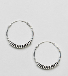 Серебряные серьги-кольца ASOS - Серебряный