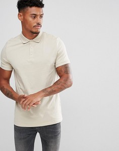 Трикотажное поло ASOS - Бежевый
