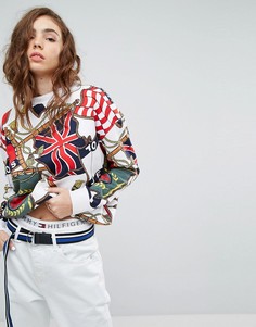 Свитшот с принтом флага Tommy Jeans 90s Capsule - Мульти