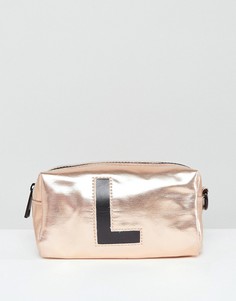 Косметичка с инициалом L New Look - Золотой