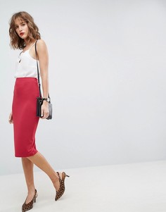 Трикотажная юбка-карандаш ASOS - Красный