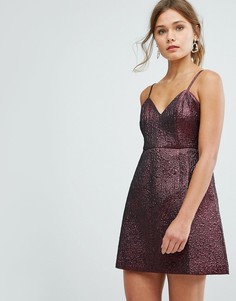 Платье с эффектом металлик New Look - Розовый
