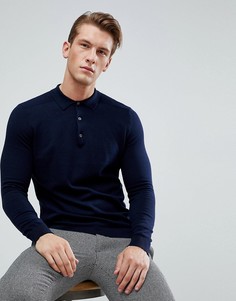 Поло с длинными рукавами Burton Menswear - Красный