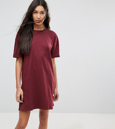 Платье-футболка с отворотами на рукавах ASOS TALL - Красный