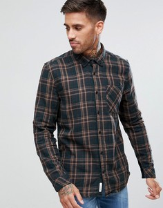 Клетчатая рубашка цвета хаки River Island - Зеленый