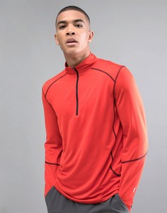 Красный лонгслив с молнией New Look SPORT - Красный