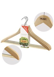 Набор деревянных вешалок (3 шт.) Valiant