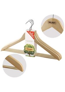 Набор деревянных вешалок (3 шт.) Valiant