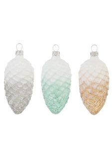 Елочные украшения "Шишки", 3 штуки