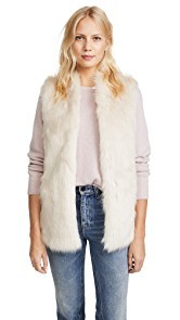 Club Monaco Taisie Faux Fur Vest
