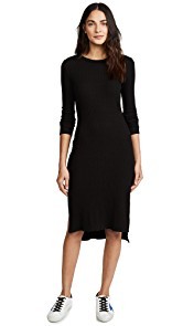 Enza Costa Ribbed Midi Dress