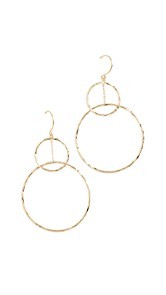Gorjana Interlocking Circle Drop Earrings