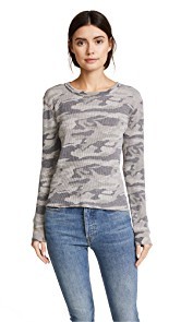 MONROW Camo Long Sleeve Tee