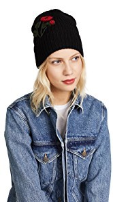 Kate Spade New York Crochet Poppy Beanie