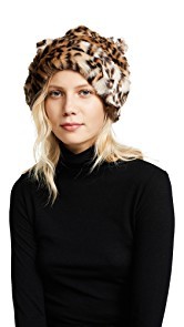 Kate Spade New York Leopard Hat with Ears