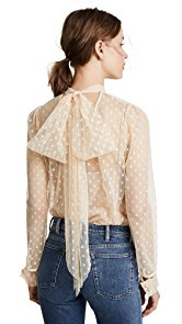 Milly Dot Tulle Kitty Blouse