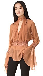 Nicholas Georgette Batwing Top