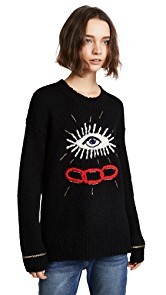 Raquel Allegra Oversized Crew Sweater