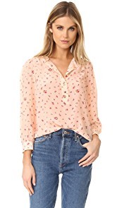 Rebecca Taylor Long Sleeve Mia Top