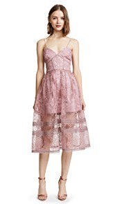 Self Portrait Regal Rose Midi Dress