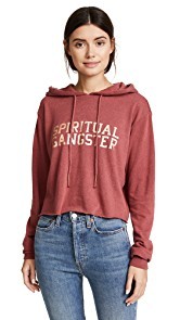 Spiritual Gangster SG Varsity Crop Hoodie