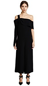 Tibi One Shoulder Draped Jumpsuit