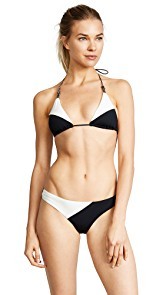 ViX Swimwear Betsey Black Loop Triangle Bikini Top