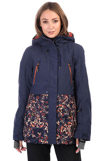Куртка утепленная женская Roxy Tribe Peacoat_waterleaf