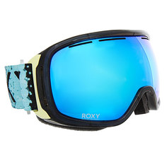 Маска для сноуборда женская Roxy Rockferry Aruba Blue lizzydots