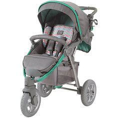 Прогулочная коляска Happy Baby Neon Sport, серый/зеленый