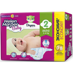 Подгузники Mini Helen Harper Baby 3-6 кг., 78 шт.