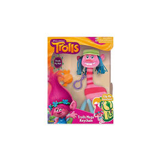 Мягкая игрушка "Тролль Cooper, с расческой и карабином", Тролли Zuru