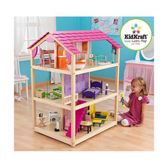 Кукольный домик для Барби "Самый роскошный" (So Chic), с мебелью, 45 пр., на колесиках, KidKraft