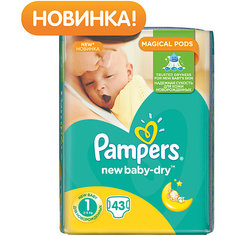 Подгузники Pampers New Baby-Dry Newborn, 2-5 кг., 43 шт.