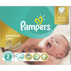 Подгузники Pampers Premium Care, New baby,3-6 кг, 2 размер, Mega pack, 148 шт., Pampers