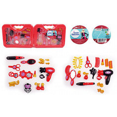 Игровой набор Abtoys "Салон красоты. Набор для макияжа", с черным феном