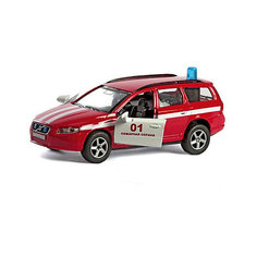 Коллекционная машинка Пламенный мотор "По дорогам России" Volvo V70 Пожарная охрана