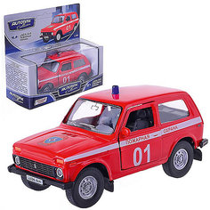 Коллекционная машинка Autotime "Lada 4х4 Пожарная охрана" 1:36