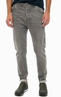 Зауженные серые джинсы на болтах Alcott