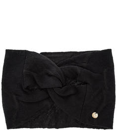 Черная повязка из вискозы Armani Jeans