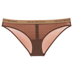 Трусы-слипы коричневого цвета Emporio Armani