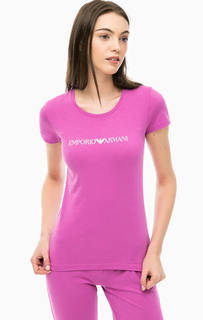 Домашняя футболка из хлопка Emporio Armani